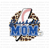 baseball mom blue