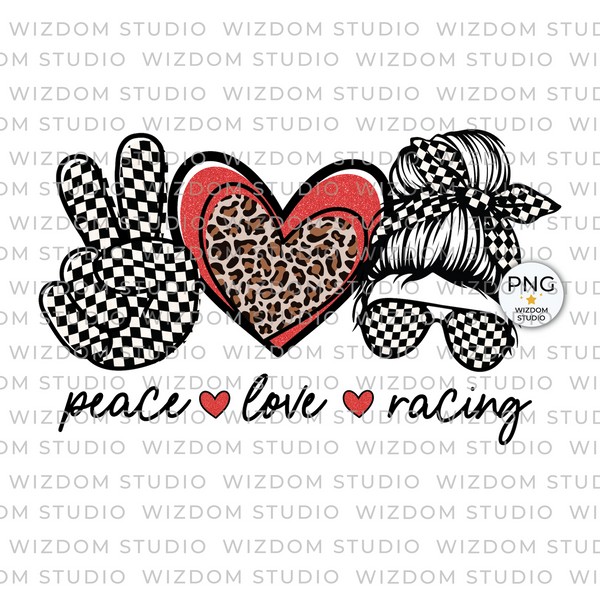 peace love racing png