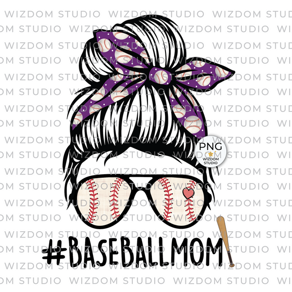 baseball mom messy bun