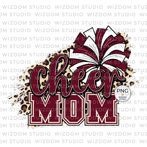 cheer mom maroon