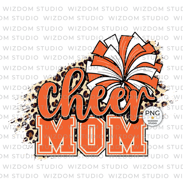 cheer mom orange