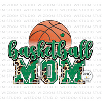 basketball mom green