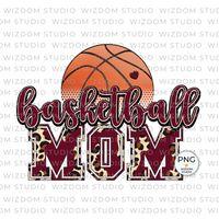 basketball mom maroon