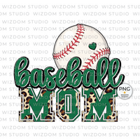 baseball mom green