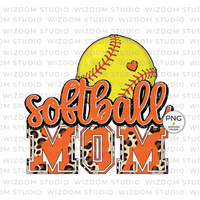 softball mom orange