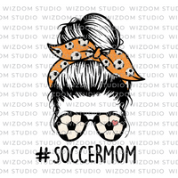 soccer mom messy bun