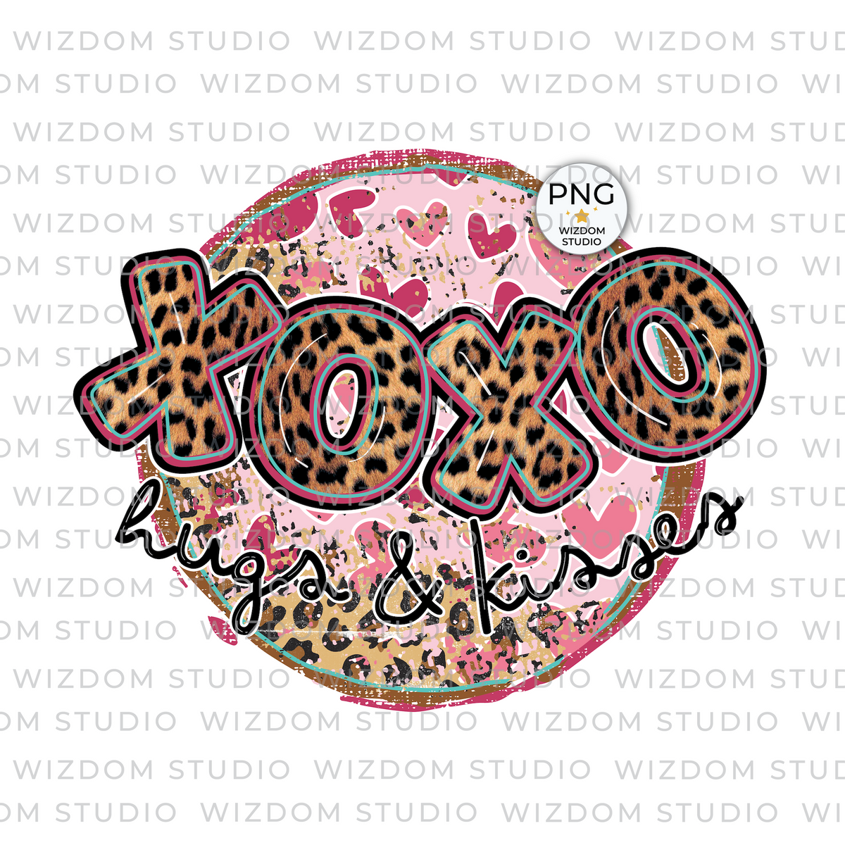XOXO Hugs & Kisses PNG Image – Wizdom Studio